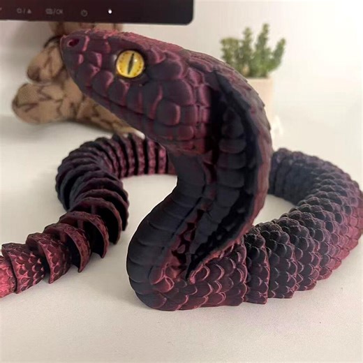 Articulated Cobra Fidget /3D Printed Cobra/dragon Snake/articulated Snake/toy Animal/children's Toy/flexible Toy/customizable Rattlesnake - Etsy