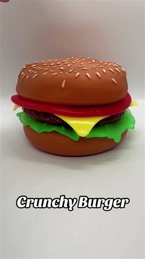 ASMR Sensory Toy Burger Unboxing Experience