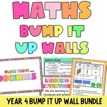 Year 4 Maths Bump It Up Wall Growing Bundle - Australian Curriculum
