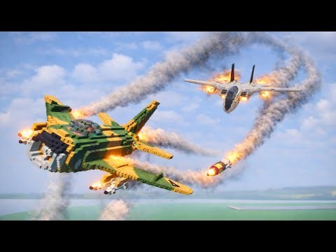 Realistic Airplane Battles and Shootdowns (AI Planes)💥 | Teardown