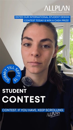 3K views |  Are you a creative student with a passion for architecture or engineering? Showcase your talent in the ALLPLAN Student Contest 2025!  Win amazing prizes, gain international recognition, and boost your portfolio. Don’t miss your chance to shine!  Enter now: Join the Contest | ALLPLAN | Facebook