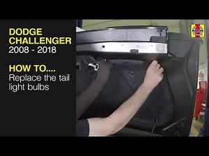 How to Replace the tail light bulbs on the Dodge Challenger 2008-2018