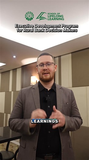 WATCH: One of the participants from Batch 1 of the Executive Development Program for Rural Bank Decision Makers, shares how the facilitators greatly contributed to his learning experience. He reflects on his key takeaways from the program — from strengthening leadership and strategic thinking to applying practical insights that can drive growth in rural banking. Join the next batch on November 17–22, 2025, in partnership with the Rural Bankers Association of the Philippines (RBAP). Take the next