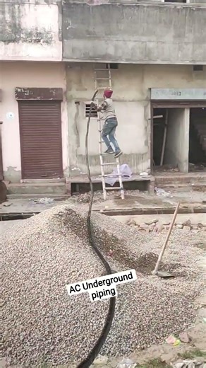 AC Copper Pipe Underground Fitting| Bachan Air Conditioning #ACService