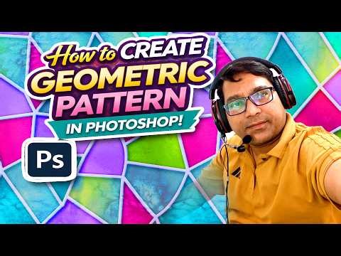 How to create Geometric Pattern in Photoshop | Textile Designing | Photoshop Tutorial