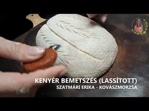 Incising / decorating bread (slow motion) - Erika Szatmári - Sourdough breadcrumbs