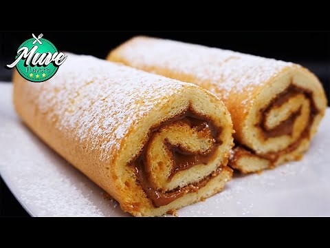 Quick and easy Swiss roll filled with dulce de leche | Muve Flavors