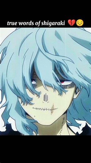 TRUE WORDS OF SHIGARAKI 💔😔 #myheroacademia #mha #anime #sad #sadstatus #shorts