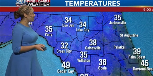 WCJB First Alert Weather Forecast | 5 a.m. Friday