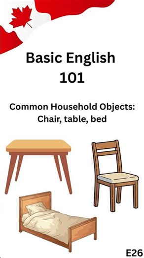 Household Objects in English 🪑🛏️ | Shadowing
