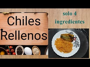 Chiles rellenos con solo 4 ingredientes super fáciles