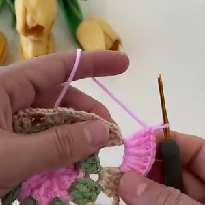 very easy round coaster knitting motif pattern crochet | My Hobby