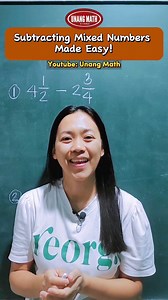 Subtracting Mixed Numbers Made Easy Math Tutorial #math #subtractingfractions #fractions #subtraction #mathematics #mathtutor #mathtutorial | Unang Math