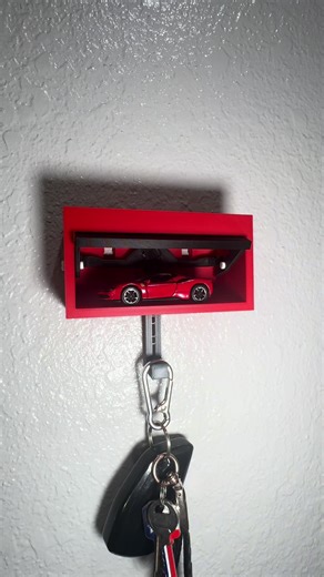 3D Printed Garage Style Key Holder for Car Lovers