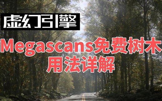 【4K中文字幕】【UE5】megascans高精度树木使用方法详解