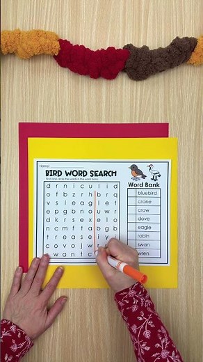 Bird word search for kids #birds #puzzlesforkids #wordpuzzle #wordsearch #printables #education