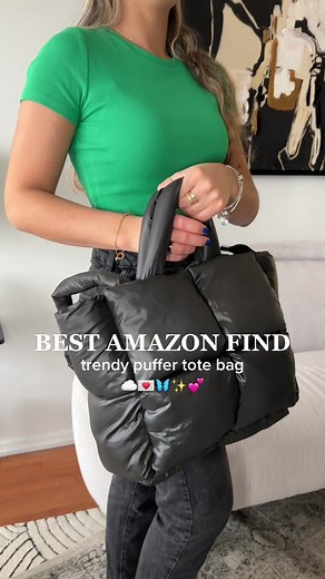 My best amazon find yet, this trendy puffer tote bag is unreal! I’ve been wearing it daily, it’s the perfect everyday bag! Super affordable on Amazon & it’s on my st0refr0nt! You won’t regret it💌☁️🦋💓 #amazonfinds #amazonmusthaves #amazontotebag #puffertotebag #aesthetictotebag #bestamazonpurchase #totebagaesthetic #trendyamazonfinds #whatsinmybag
