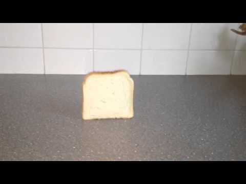 Toast falling over