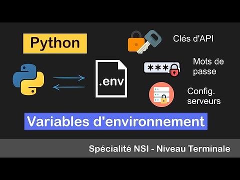 Utiliser des variables d'environnement dans un projet Python