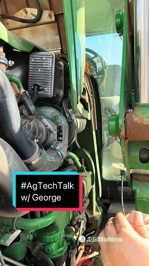 Turbo replacement on a John Deere 6125R tractor #agtechtalk #fyp #agmechanic #farmtok #jhmillerfarms #fieldtechnician #mechaniclife #techniciansoftiktok #dieselmechanic #servicetruck #tools #johndeere #worksmarternotharder #tipsandtricks #oklahoma #milwaukee #milwaukeetools #turbo