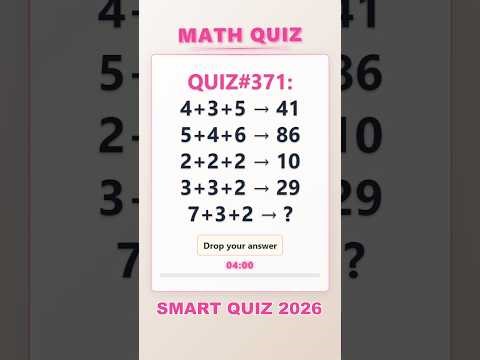 Math Quiz 🔴Can You Solve This ? | Algebraic logic challenges #iqmath #mathchallenge