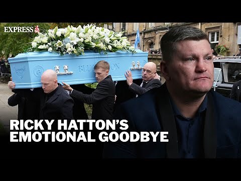 Thousands mourn boxing legend Ricky Hatton at emotional Manchester funeral procession