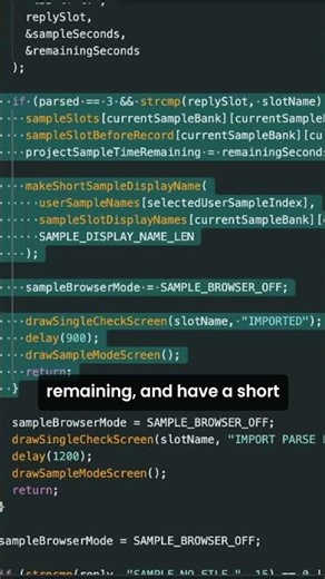 Importing Real Sample Names Into the Sampler #diysampler #wav #esp32s3 #musicgear #firmware