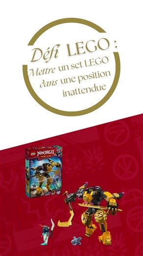Défi LEGO N°2 : Mettre en équilibre un set LEGO dans une position inattendue !!!!!! #lego #ninjago