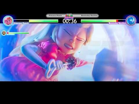 Pr. Peach & Rosalina Vs Boomsday Machine Final Battle with healthbars