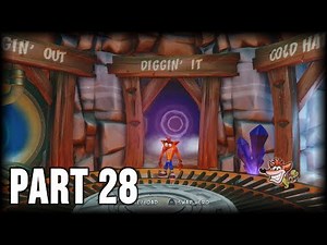 Crash Bandicoot 2 (N. Sane Trilogy) - 100% Walkthrough Part 28 [PS4] – Diggin’ It (Both Clear Gems)