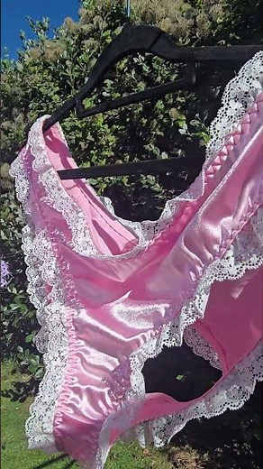beautiful day to hang satin panties