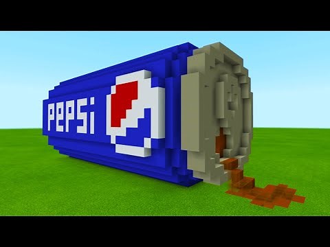 Minecraft: How To Make A Giant Pepsi Can House "Minecraft Tutorial"