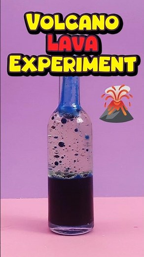 STEM Activity ~ Volcano Lava Experiment 🌋 | DIY STEM Fun for Kids #FunScience #ChemicalReaction #fyp