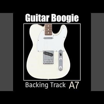 Guitar boogie 12 bar blues backing track A7