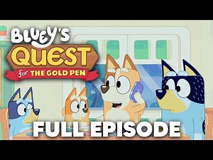 Bluey's Quest For The Gold Pen All Cutscenes (Game Movie)