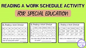 My Favorite Reading a Work Schedule Activity: Write the Room | Special Education