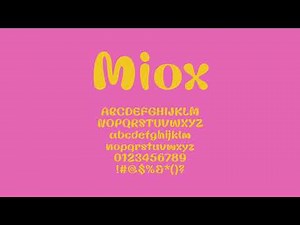 Miox—Groovy bubble font, playful and retro-modern for fun branding
