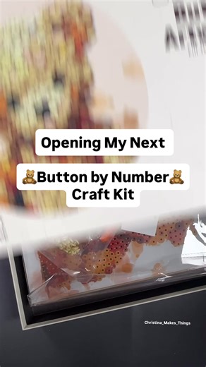 Explore the Teddy Bear Button by Number Art Kit