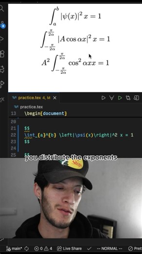 Normalization Constant Integral Setup