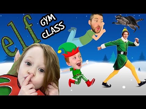 ELF! Christmas GYM CLASS! (Video Game Workout For Kids)