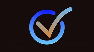 Download Check Mark sign animation on Alpha Channel.  Message sent sign. tick in checkbox means achievement and goals Result Complete, Animated completion gradient ui icon Vote Checked.Positive answer. for free