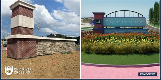 New city sign coming along in Henderson