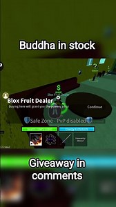 BUDDHA FRUIT IS IN STOCKBlox Fruits