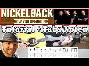 ★Nickelback HOW YOU REMIND ME Acoustic Lesson Guitar Tutorial +TABS