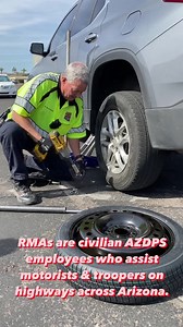 Next time you're on the highway, keep an eye out for our Roadside Motorist Assistants! RMAs are civilian AZDPS employees who work on highways throughout the state to assist motorists and troopers. A few of an RMA's many tasks include helping motorists with flat tires, moving disabled vehicles out of travel lanes, calling tow trucks, and assisting with traffic control and cleanup at collision scenes. ☎️ In 2021 alone, they responded to over 26,000 calls for service. ⚠️ Thank you to all of our har