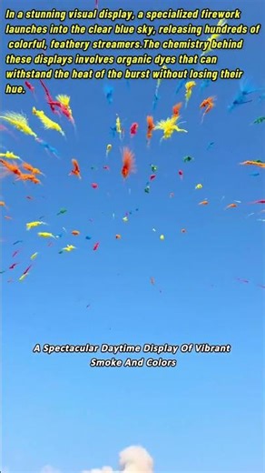 A Spectacular Daytime Display Of Vibrant Smoke And Colors