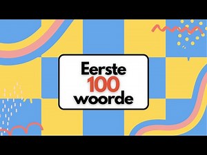 Eerste 100 woorde vir kleuters/ Eet Bad Slaap #woordeskat #liedjie #baba #jongkinders #afrikaans