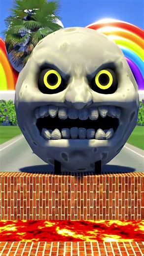Big & Small Monster Moon Cars vs Giant Pit vs Lava #67 | BeamNG.Drive#shorts