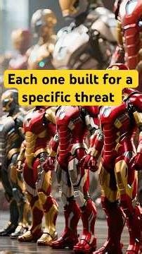 Iron Man has over 80 different suits in Marvel canon. #shorts #superherofacts #youtubeshorts