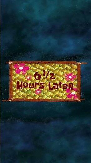 SpongeBob "A Few Moments Later" Vertical Time Cards